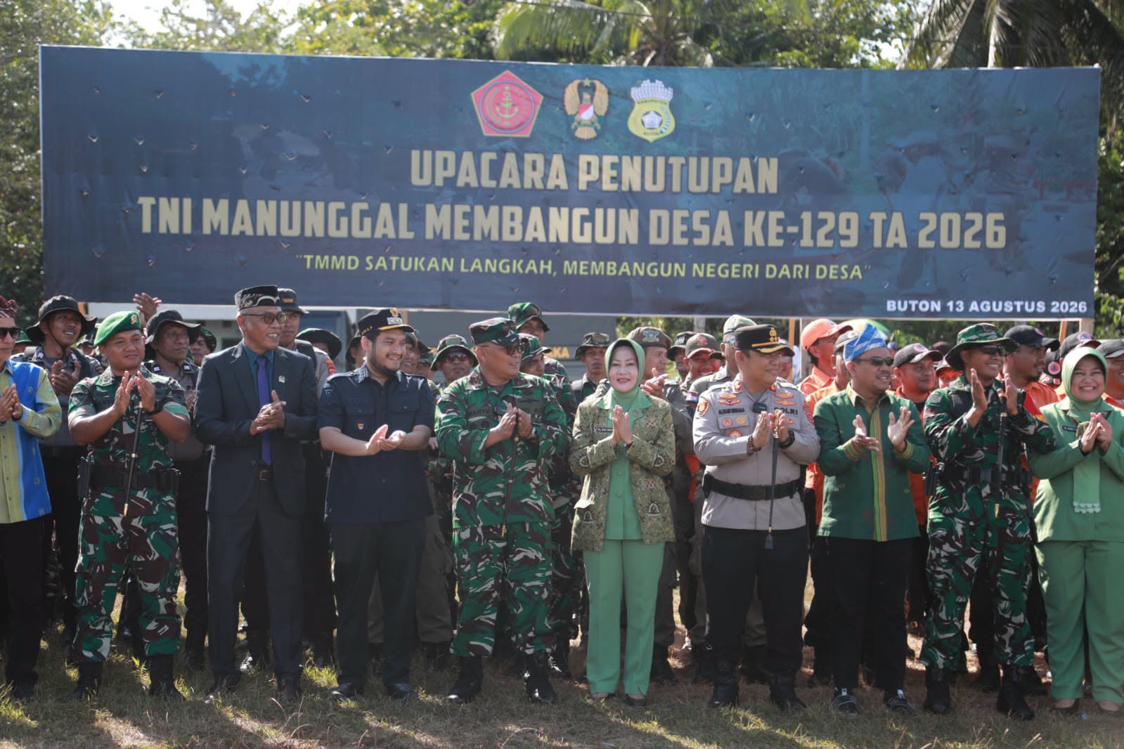 TMMD ke129 Kodim 1413/Buton di Kabupaten Buton Ditutup