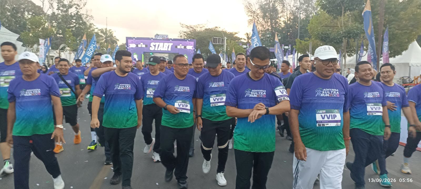 Bupati Alvin Hadiri Adhyaksa Sultra Run 2026 di Kendari