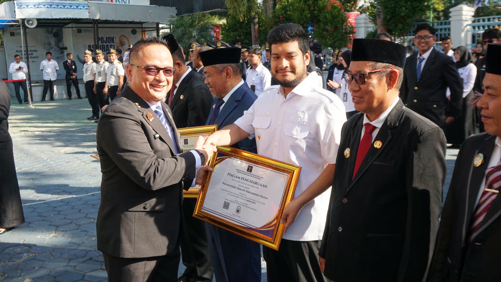 Pemkab Buton Raih Piagam Penghargaan dalam Penilaian Indeks Reformasi Hukum 2026