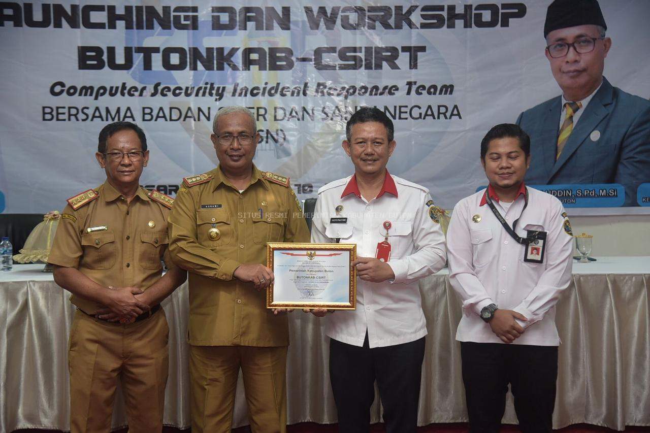 Pemkab Buton Launching Tim Tanggap Darurat Keamanan Informasi Daerah