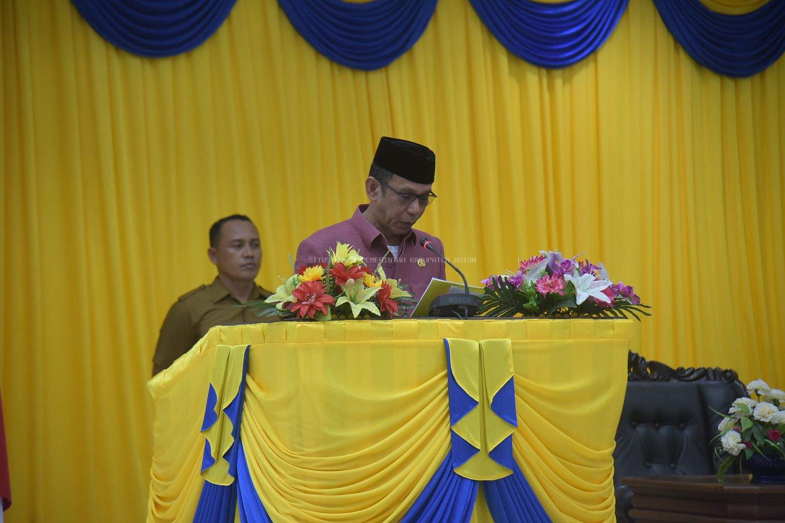 Pj Bupati Buton Beberkan Prestasi Capaian Kerja Segala Bidang di Sidang Paripurna Penyampaian LKPJ