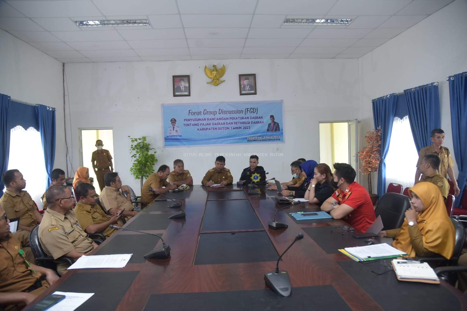 Pemkab Buton FGD Penyusunan Raperda Retribusi dan Pajak Daerah Tahun 2023