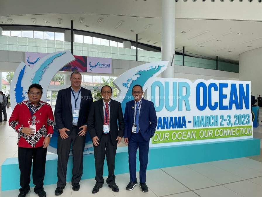 Pj. Bupati Buton Bersama Delegasi Indonesia Sampaikan Komitmen Menjaga Lingkungan Laut dalam Acara Our Ocean Conference 2023