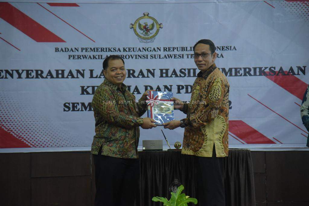 Pemkab Buton Terima LHP Kepatuhan Belanja Daerah